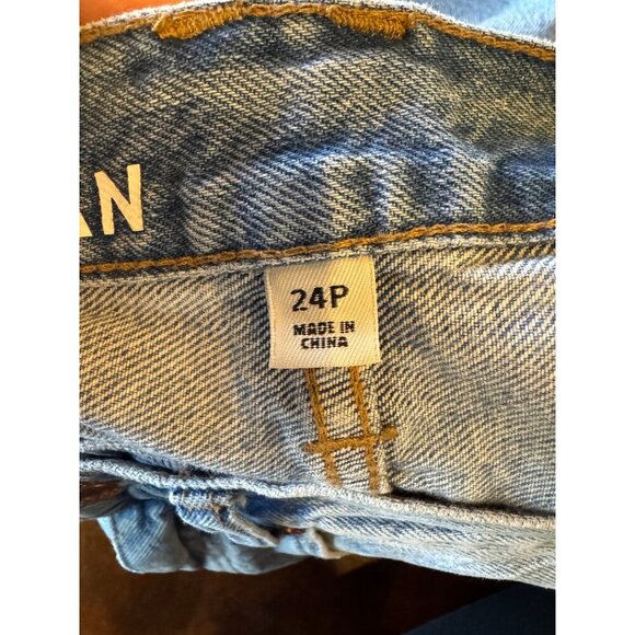 J Crew Jeans Women 24 Petite Blue Medium Wash Distressed Slouchy Boyfriend - Picture 9 of 13